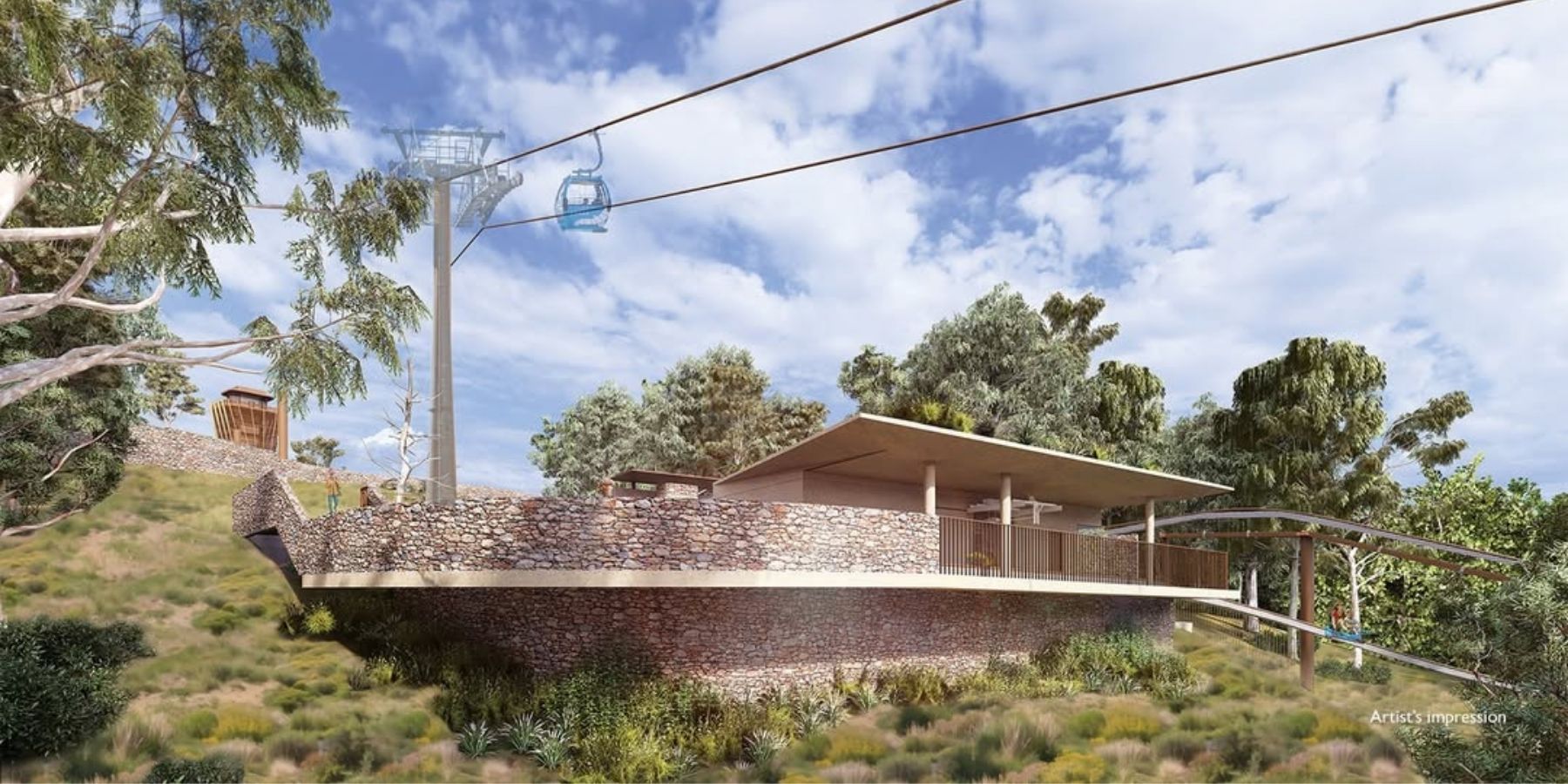 Mornington Peninsula Artist Impression of Arthurs Seat Eagle Luge